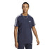 T-shirt blu da uomo con logo sul petto adidas Essentials 3-Stripes, Abbigliamento Sport, SKU a722000413, Immagine 0